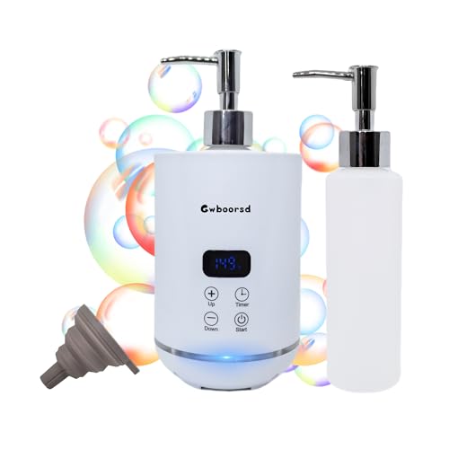 oil warmer for massage, Massage Oil Warmer, lotion Warmer for Spa, Salon and Barber Shops,with 2 Oil Bottle Dispenser,with 1 Grey funnel,Atmosphere lights,Temperature control,Time delay start,White