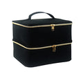 Nail Polish Organizer Case - Holds 30 Bottles & UV Lamp