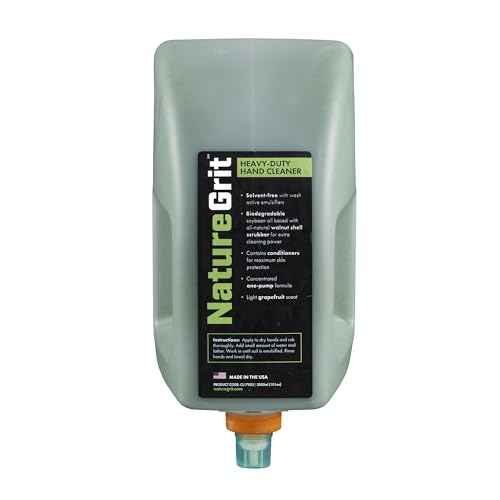 NatureGrit ? Heavy Duty Industrial Hand Soap Cleaner Refill ? Walnut Shell Conditioners for Skin Protection for Auto Mechanics, Manufacturing, and Anyone with Working Hands - 3-liter (Single Refill)