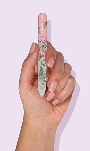 LONDONTOWN Double-Sided Glass Nail File & Care Tool - Professional Grit