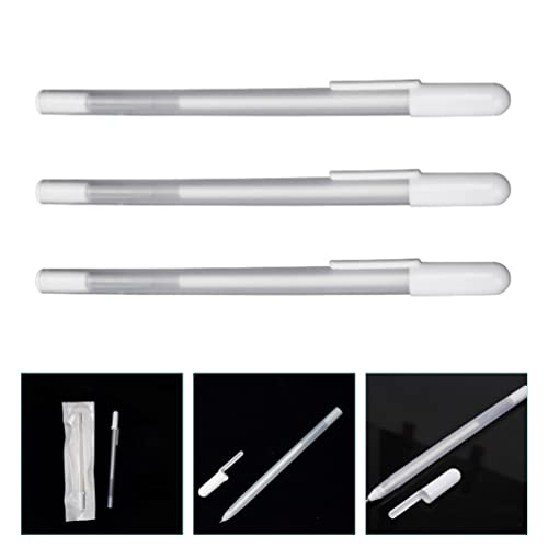 minkissy 6Pcs Eyebrow Mapping Pencil - White Eyebrow Pen White Microblading Markers for Skin Makeup Position Mapping Mark Tools Brow ()