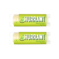 Hurraw! Lime Lip Balm, 2 Pack: Organic, Certified Vegan, Cruelty and Gluten Free. Non-GMO, 100% Natural Ingredients. Bee, Shea, Soy and Palm Free. Made in USA
