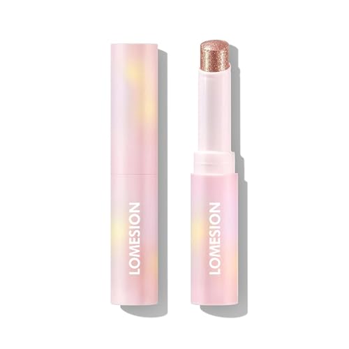 Crystal Jelly Glaze Eyeshadow Stick Shimmer with Brush Easy to Blend Long Lasting Eye Shadow Brightener Pencil Crayon