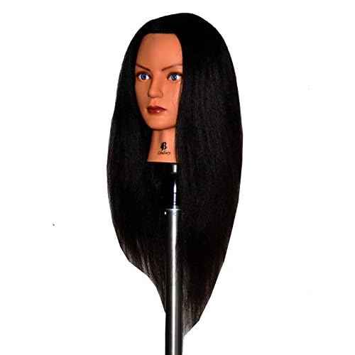 Bellrino 24" Cosmetology Mannequin Manikin Training Head with Human Hair - Daisy