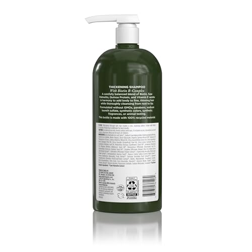 Avalon Organics Therapy Biotin B-Complex Thickening Shampoo,32 oz,(Pack of 2)