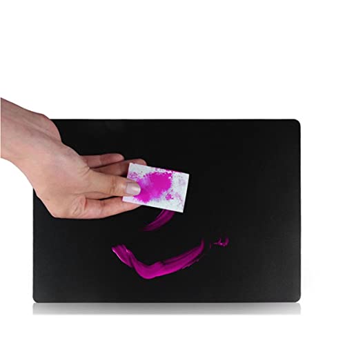 10 Sheet Plastic Nail Art Palette - Black Practice Board