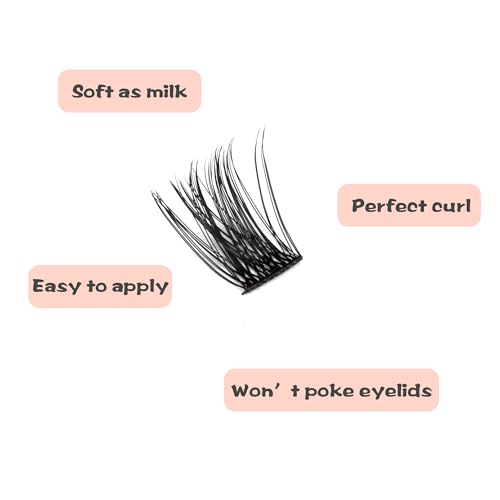 Lash Clusters 144PCS 12mm D Curl Eyelash Extensions