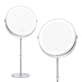 9" Height Adjustable Lighted Makeup Mirror with 10X Magnification