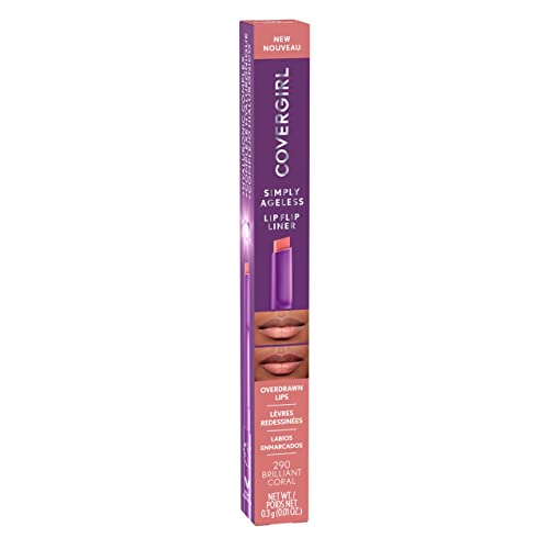 COVERGIRL Simply Ageless Lip Flip Liner in Brilliant Coral