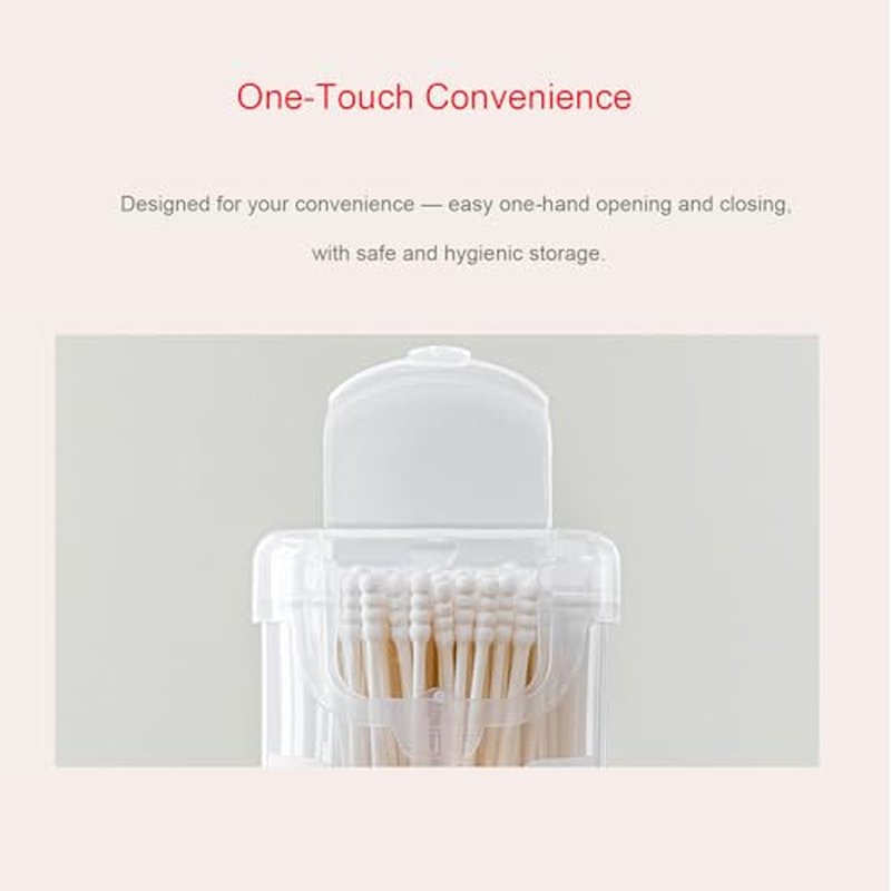 210 Cotton Swabs – 100% Pure Gentle Double Tipped for Babies