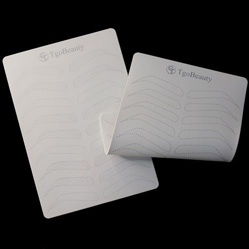 4pcs Microblading Practice Skin Pad, Double-Sided Silicone