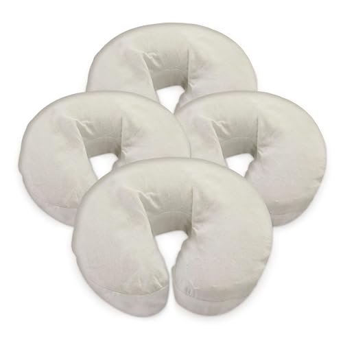 Premium Cotton Flannel Massage Table Face Cradle Covers (Pack of 4)