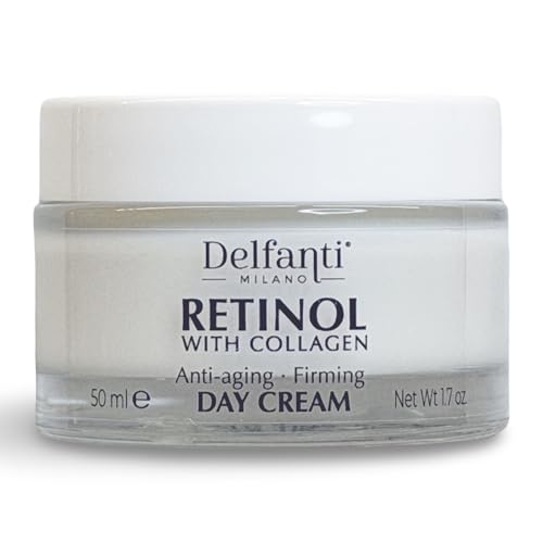 Delfanti-Milano ? RETINOL with COLLAGEN ? Anti-aging ? Firming Day Cream ? Face & Neck Moisturizer ? Made in Italy ? 1.7 oz