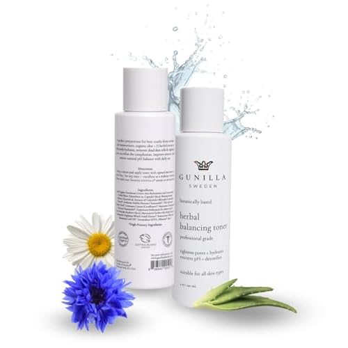 Gunilla Toner Herbal Skin Anti-Aging, Vegan, Soothing, Plant-Based, Antioxidant-Rich, Hydrating, Helps Soften Skin, Natural, Made in USA - 4 oz