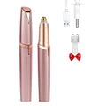 Women's Electric Eyebrow Hair Remover, LED Light, Stainless Steel Blade, Rechargeable, Anti-Allergenic, Multi-Functional, Clean Skin, No Pulling