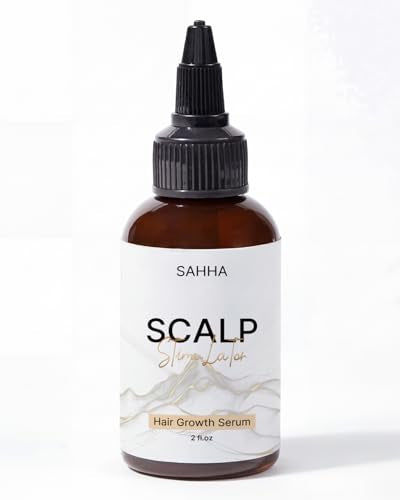 Sahha Hair Growth Oil - Scalp Stimulator for Fuller Hair, 2 Fl Oz