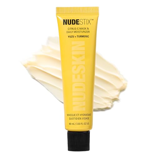 Nudestix Citrus-C Mask & Daily Moisturizer ? 2-in-1 Hydrating Vitamin C Cream with Yuzu & Turmeric | Clean Beauty, Brightening Face Moisturizer for Glowing Skin | Vegan & Cruelty-Free