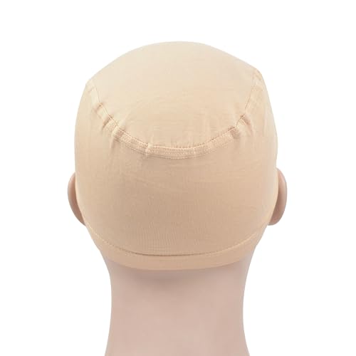 Bamboo Fiber Wig Cap - 2 Pack Elastic Breathable Liner