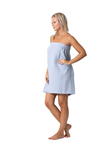 Turkish Linen Waffle Spa Wrap with Adjustable Closure