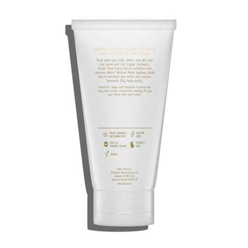 Hylunia Skincare Grape Seed Facial Scrub ? Gentle Exfoliating Face Scrub with Ground Grape Seed, Bentonite Clay, and Alpha Hydroxy Acid for smooth, glowing skin and refined pores, 5.1oz ?