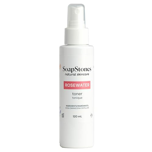 Soapstones Rosewater Toner - 120ml, Alcohol-Free, Suitable for All Skin Types - Rose Water Facial Toner for Daily Use