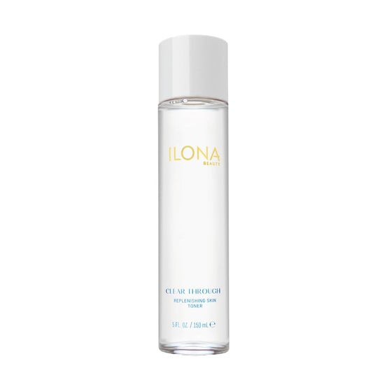 ILONA Clear Through | Replenishing Facial Toner for Soft and Hydrated Skin | Gentle, Alcohol-Free Formula with Glucosamine, Yucca, Gentian, and Hyaluronate for Dry, Sensitive Skin | 5.0 oz.