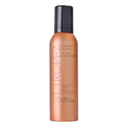 St. Tropez Instant Glow Body Bronzer Mousse – No Commitment Self Tanner (Instant Glow)
