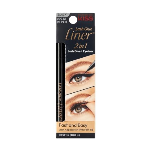 Kiss Lash GLUEliner Black Felt-Tip Eyeliner Lash Adhesive