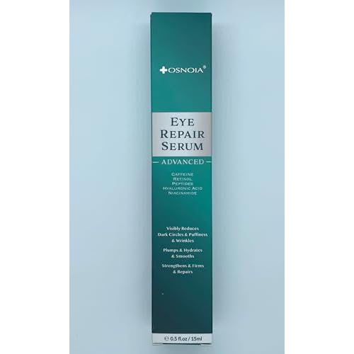 Under Eye Cream for Dark Circles & Puffiness?Anti-Aging Eye Serum with Caffeine, Retinol, Peptides & Hyaluronic Acid