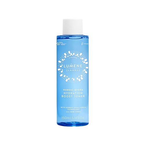 Lumene Nordic Hydra [L?HDE] Hydration Boost Toner | Lightweight, Moisturizing Liquid Toner | Long Lasting Hydration for Dry, Dull Skin | Prepares Dehydrated Skin for Skincare | Vegan | 150ml