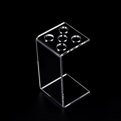 5-Hole Clear Acrylic Scissors Organizer Holder
