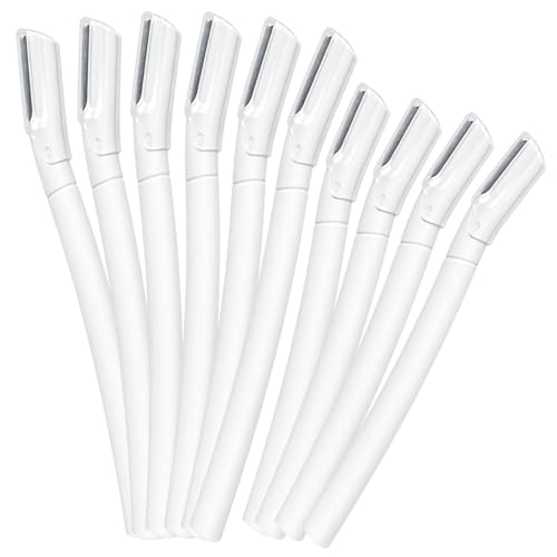 Fernfern Transparent Dermaplane Razor for Women Face 10 Pack - Gentle Exfoliation & Eyebrow Shaping