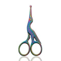 Nose Hair Scissors Rounded Tip Facial Hair Scissors Blunt Tip for Eyebrows Mustache, Eyelashes, Beard Trimming (Rainbow)