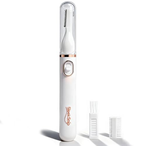 2025 Eyebrow Trimmer Facial Shaver for Women - Painless Facial Hair Remover, Mini Personal Grooming Tool with Combs