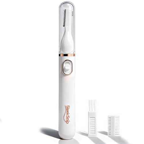 2025 Eyebrow Trimmer Facial Shaver for Women - Painless Facial Hair Remover, Mini Personal Grooming Tool with Combs