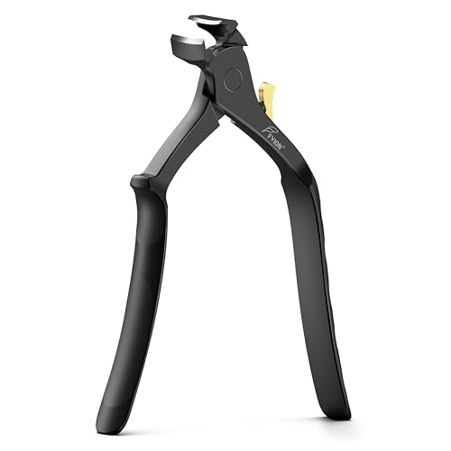 FVION Black Wide Jaw Toenail Clippers for Seniors - Heavy Duty Thick Nail Trimmer with Catcher & Lock