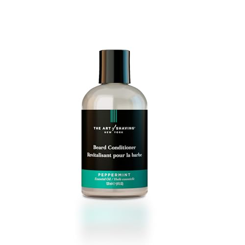 The Art of Shaving Beard Conditioner - Beard Softener to Nourish & Soften Beard Hair, Leaves Clean & Shiny Finish, Peppermint, 4 Fl Oz