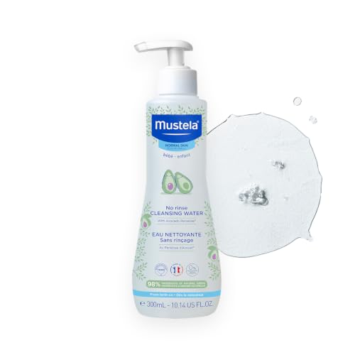 Mustela No-Rinse Micellar Baby Cleansing Water 10.1 Fl Oz - Natural Ingredients, Travel Pack
