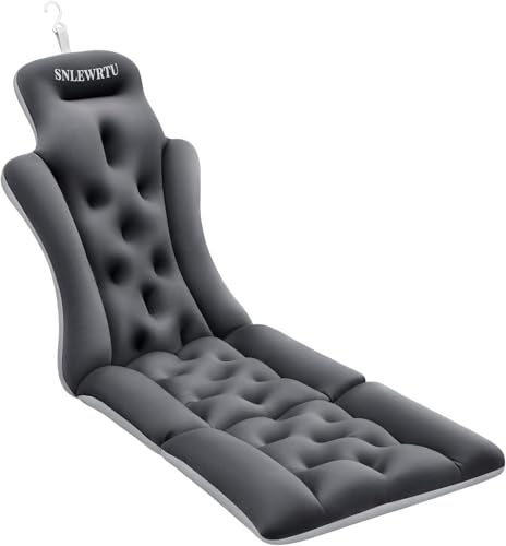 Full Body Bath Pillow with 160 Suction Cups - Ergonomic Bathtub Cushion
