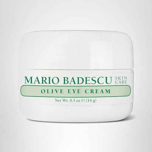 Mario Badescu Olive Eye Cream for Dry & Sensitive Skin | Rich Under Eye Cream with Olive Leaf Extract & Cocoa Butter | Nourishes Dry Under Eyes | 0.5 Ounce (Pack of 1)