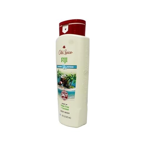 Old Spice Body Wash for Men, Fresher Fiji Scent, Fresher Collection, 16 Fluid Ounce (Pack of 4)