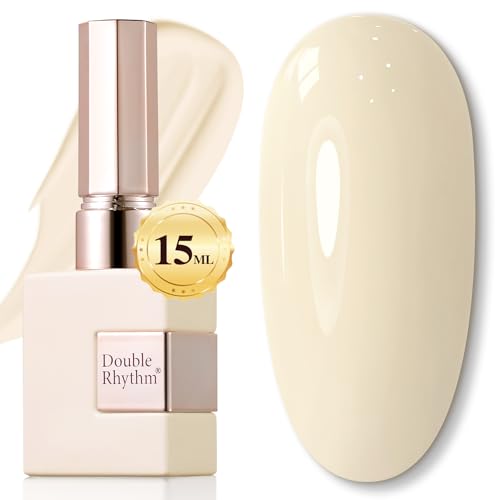 Double Rhythm 15ML Sheer Cream Beige Gel Nail Polish - Same Color, Soak Off, Salon & DIY