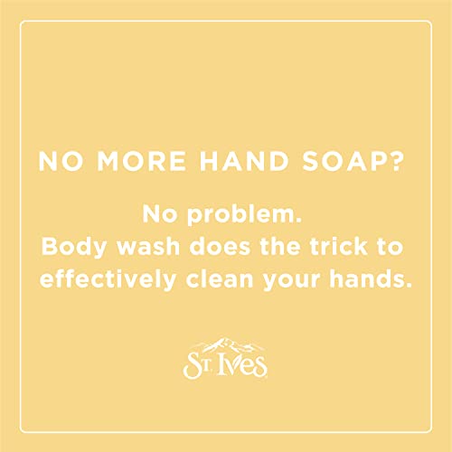 St. Ives Exfoliating Body Wash, Pink Lemon & Mandarin Orange 2-Pack ? Made with 100% Natural Exfoliants for Glowing Skin, 16 Oz Ea