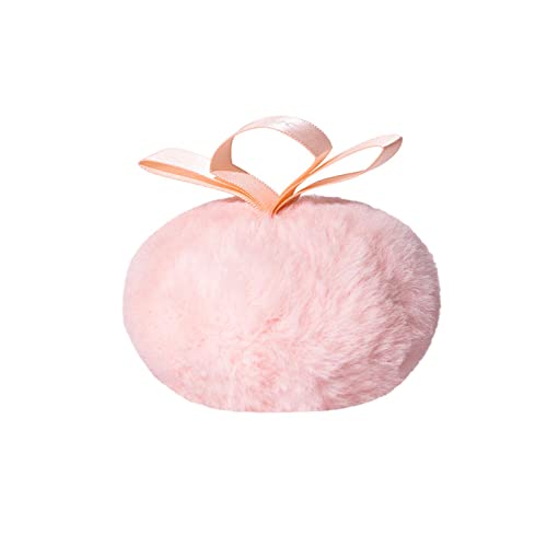 Diamond Shimmer Highlighter Powder Puff - Peach Glitter