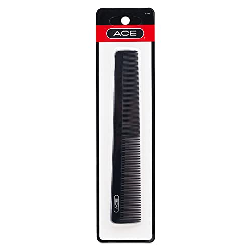 7 Inch All Purpose Hair Comb for Fine Hair - Durable Black Comb - Perfect for Detangling & Styling