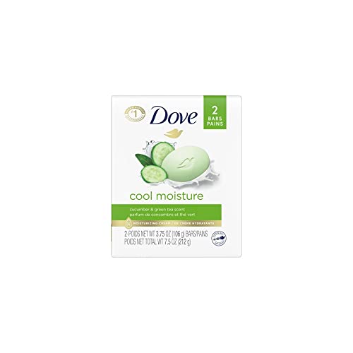 Dove Go Fresh Beauty Bar, Cool Moisture, 4 oz bars, 6 ea (Pack of 2)