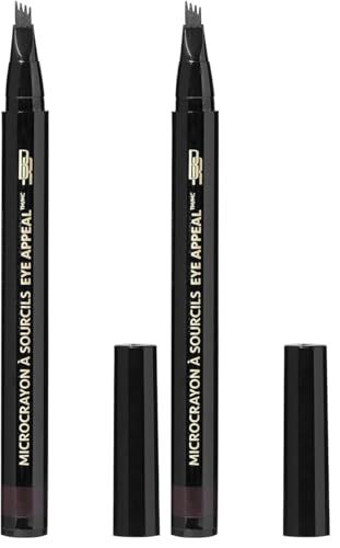 Black Radiance Micro Brow Pen Dark Brown - Pack of 2
