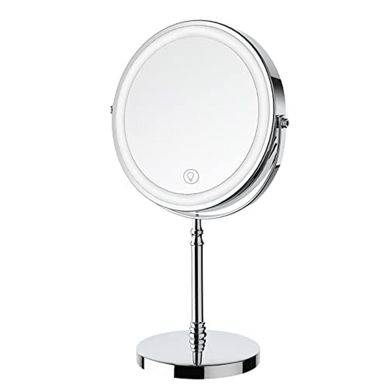 DEIOVWXS Rechargeable Makeup Mirror with 3 Lights & 10X Magnification