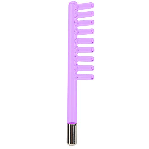 Milltrip Dandruff Removal Glass Comb Electrotherapy Instrument Comfortable Purple Light for Soft Hair for Home Use