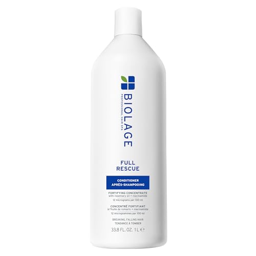 Biolage Full Rescue Conditioner - Fortifies & Strengthens for Stronger Hair, Longer Lengths in 4 weeks*, Instantly Fuller-Looking Hair, Rosemary Oil & Niacinamide, Vegan & Cruelty-Free